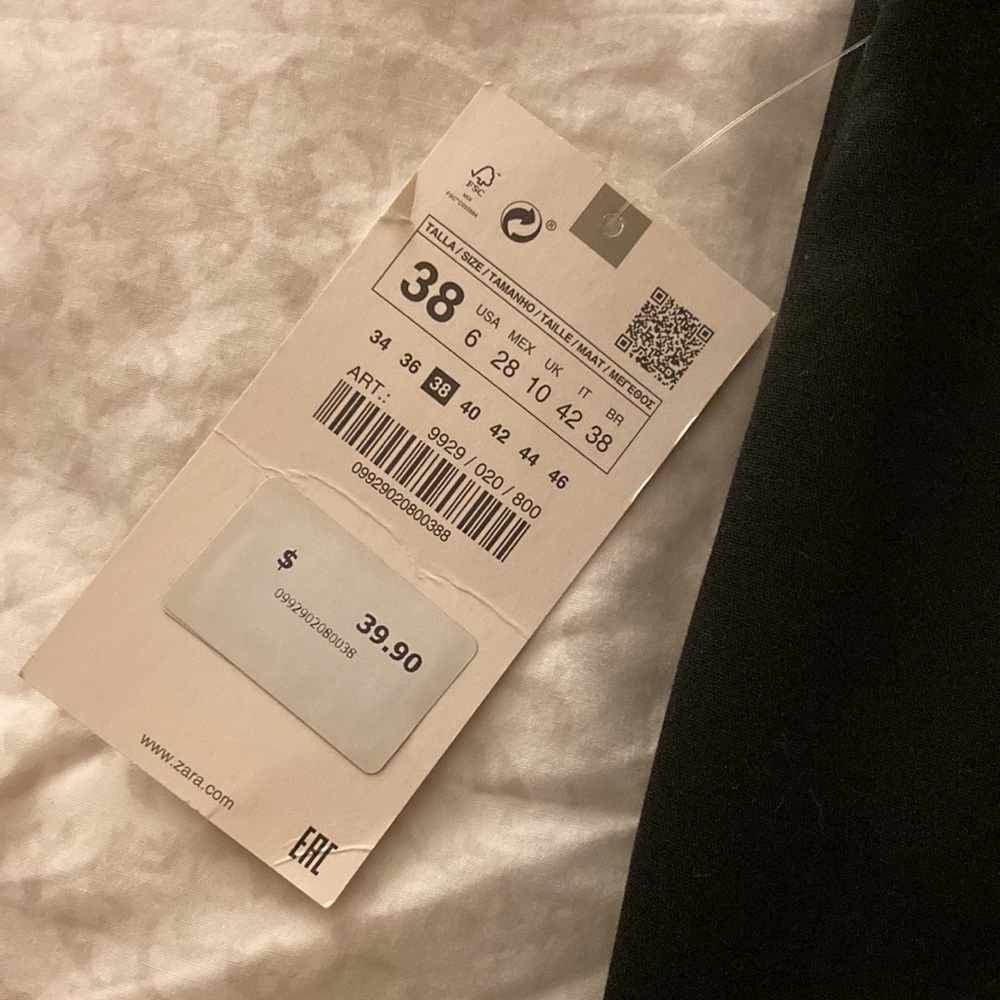 Zara slim fit black dress pants - Picture 3 of 7